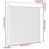  Roletna Antracit 130 x 140 cm Aluminij i poliuretan - Antracit 130 x 140 cm | shoptok.hr