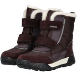 Geox Škornji za v sneg 'TREKKYUP' burgund / srebrna | Shoptok.si