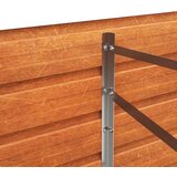  Povišena vrtna gredica boja hrđe 400 x 80 x 45 cm čelik COR-TEN | shoptok.hr