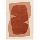 MADE Oranžna/bež ročno tkana volnena preproga 120x170 cm Kinney – Cene