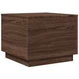 Ormarić za uzglavlje LED boja smeđeg hrasta 50x50x40 cm | shoptok.hr