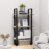 The Living Store Regal s policami betonsko siv 60x30x105 cm iverna plošča - Regal S Policami, (21554709) Cene