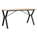  Blagovaonski stol Y-oblika 140x80x75 cm od borovine i čelik | shoptok.hr