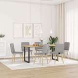  Blagovaonske stolice od tkanine 6 kom oblačnosive | shoptok.hr