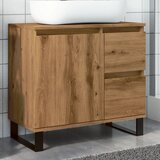 vidaXL Kupaonski ormarić za umivaonik boja hrasta 65x33x60 cm drveni Cijene