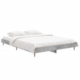  Okvir kreveta boja betona 135 x 190 cm od konstruiranog drva | Eponuda.com
