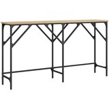 Maison Chic konzolna miza - miza ob steni sonoma hrast 140x29x75 cm inženirski les, (21785746) Cene