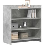  Kreveta Betonska siva 75 x 36 x 80 cm Konstruirano drvo | shoptok.hr