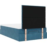 vidaXL Okvir kreveta s madracima tamnoplavi 120x200 cm baršunasti | shoptok.hr