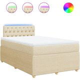 Maison Chic Box spring postelja - Vzmetna postelja z vzmetnico krem 120x200 cm blago SL10440, (21885773) | Shoptok.si