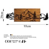 Wallity mountain range walnutblack decorative wooden wall accessory | Eponuda.com