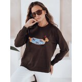 DStreet Damski sweter z aplikacją psa CHICPAWS brązowy | Shoptok.si