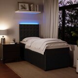 vidaXL box spring krevet s madracem crni 80 x 200 cm baršunasti | shoptok.hr