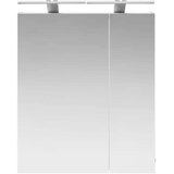  Kopalniška ogledalna omara z LED lučmi Bela 60 x 14,5 x 70 cm, (5000233132) | Shoptok.si