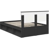  Krevetna konstrukcija Crna 135 x 190 cm Konstruirano drvo | shoptok.hr