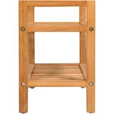  Stalak za cipele s 2 police 50x27x40 cm od masivne hrastovine | shoptok.hr