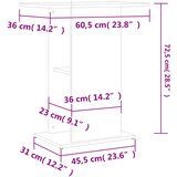  Stalak za akvarij boja hrasta 60,5x36x72,5 cm konstruirano drvo | shoptok.hr