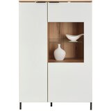 Lesnina XXXL Highboard Austin 90 cm, bela, barve hrasta | Shoptok.si