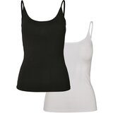 Urban Classics Women's Basic Top 2-Pack Black + White Cijene