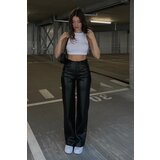 Madmext Mad Girls Black Leather Pants | shoptok.hr