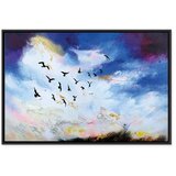  Slika - Autumn Is Coming (1 Part) Wide 120x80 U crnom drvenom okviru | shoptok.hr