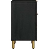 vidaXL Nočna omarica črna 50x33x60 cm Inženirski les | Shoptok.si
