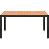  7-dijelni vrtni blagovaonski set crno-smeđi | shoptok.hr