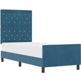 vidaXL Postelja Temno modra 80x200 cm Žamet | Shoptok.si