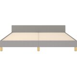  Okvir za krevet bez madraca svjetlosivi 160 x 200 cm od tkanine | shoptok.hr