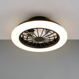  LED prigušiva plafonska svetiljka sa ventilatorom GHANA LED/24W/230V bela/crna+daljinski upravljač | Eponuda.com