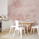  Foto tapeta - Landscape with temple - engraving of Indian architecture with palm trees 350x256 Vodootporna | shoptok.hr