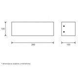 Rustik 176 zidna lampa 12W 3000K Cene