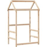 vidaXL Dnevna postelja s streho 90x200 cm trdna borovina | Shoptok.si