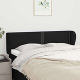  Vzglavje z ušesi črno 147x23x78/88 cm blago, (20738848) | Shoptok.si