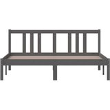  Za krevet od masivnog drva sivi 150 x 200 cm 5FT King | shoptok.hr