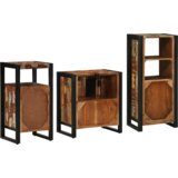 vidaXL Set namještaja za kupaonicu 3 pcs Čvrsto reciklirano drvo | shoptok.hr