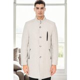 Dewberry PLT8386 MEN'S COAT-PATTERNED LIGHT GREY-2 Cijene