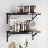  Zidne police 2 kom 50 x 23,5 cm crne nehrđajući čelik | shoptok.hr
