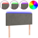 vidaXL LED uzglavlje tamnosivo 100x5x78/88 cm baršunasto Cijene