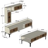 Hanah home set nameštaja za dnevnu sobu Samba - krem | Eponuda.com