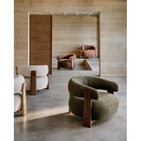 Kave Home Rjav fotelj iz šenilje Granite – | Shoptok.si