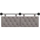  Držeće uzglavlje Zidne Sivo-smeđa 130 x 55 x 7 cm tkanina - Sivo-smeđa 120 cm bez LED | shoptok.hr