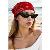 Dewberry 78581 Ethnic Patterned Bandana-RED Cijene