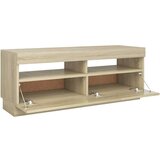 vidaXL TV ormarić s LED svjetlima boja hrasta sonome 100 x 35 x 40 cm | shoptok.hr