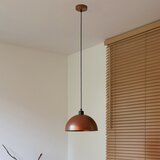  Duolla - Visilica na sajli IRONLINE 1xE27/15W/230V prečnik 27 cm bakarna/crna | Eponuda.com