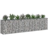  Gabionski uzdignuti krevet 2 pcs Srebrno 330 x 50 x 80 cm | shoptok.hr
