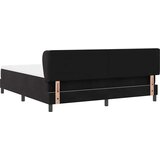  s opruga kutije s uzglavljem Crna 180 x 200 cm Baršun | shoptok.hr