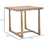 Mauro Ferretti Blagovaonski stol u prirodnoj boji 80x80 cm Ankara – | shoptok.hr