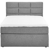 CARRYHOME POSTELJA BOXSPRING 140 cm x 200 cm , tekstil siva | Shoptok.si