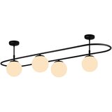 Squid Lighting crna stropna svjetiljka Elips, dužina 124 cm Cijene